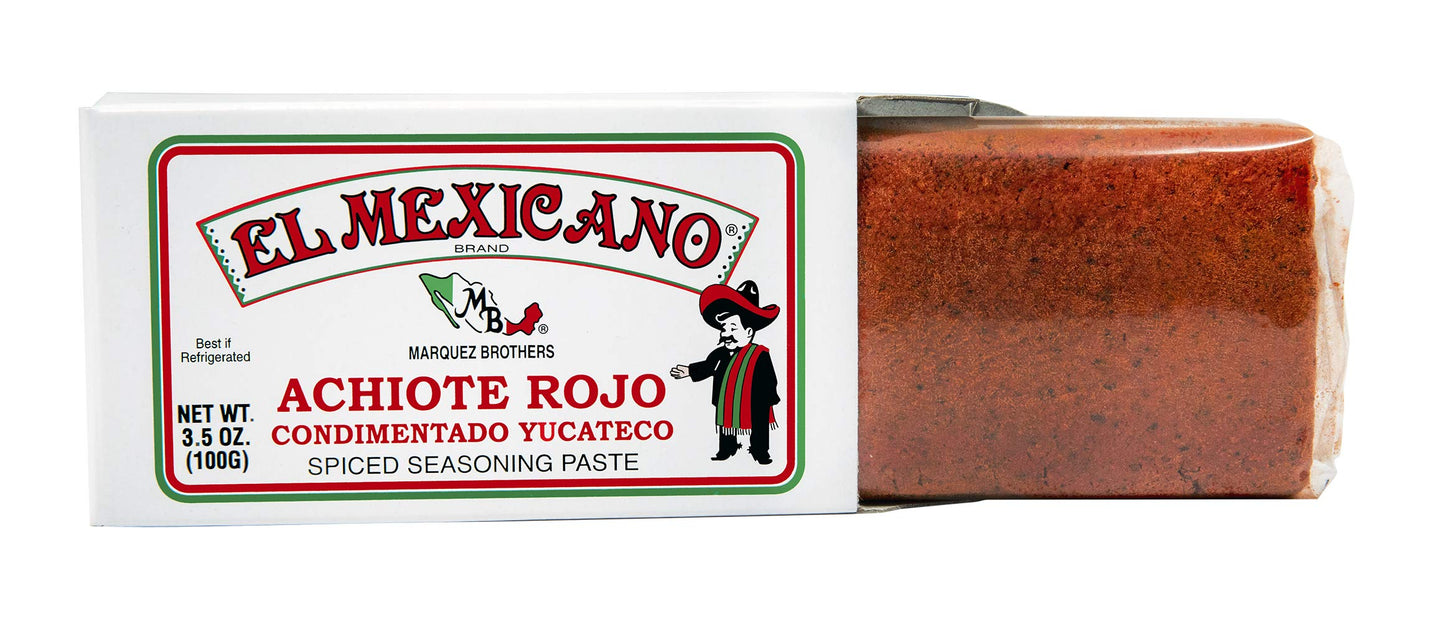 El Mexicano Achiote Paste (Red, 3.5 Oz 12 Pack)