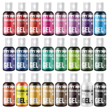 Gel Food Coloring Set - 24 Colors Concentrated Vibrant Edible Food Grade Dye for Baking, Cake, Cookie Decorating, Fondant, Icing