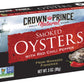 Crown Prince Smoked Oysters with Red Chili Pepper, 3 Oz Can, Pack of 18