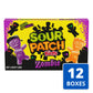 SOUR PATCH KIDS Zombie Orange & Purple Soft & Chewy Halloween Candy  Bulk Candy  12 - 3.5 oz Trick or Treat Boxes