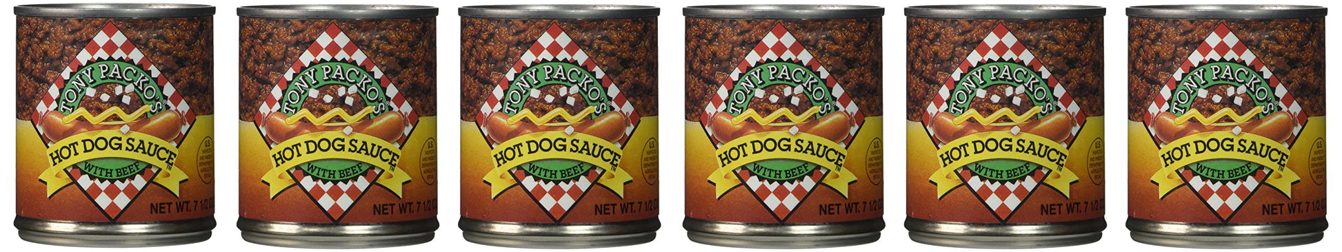 Tony Packo Hot Dog Sauce, 7.5-Ounce (Pack Of 6)