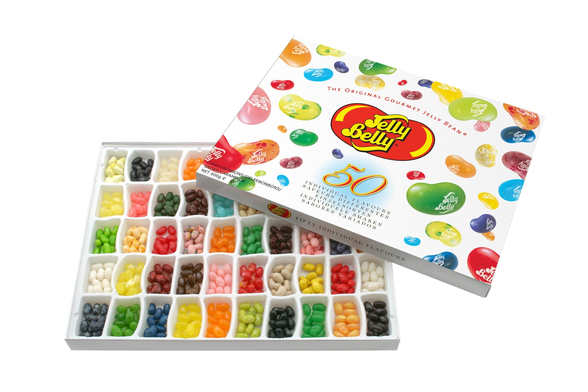 Jelly Belly Beans 50 Sorten Geschenkpackung, 1Er Pack (1 X 600 G)