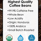 Cafe Don Pablo Organic Decaf Coffee - Medium Dark Roast - Whole Bean - 2LB - Low Acidity - Swiss Water Process