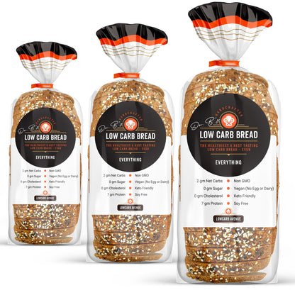 Low Carb Avenue - Artisan Keto Bread | 7g Protein & 2g Net Carbs | Low Calorie, Vegan, Sugar Free | Fresh, Sliced, Multigrain Br