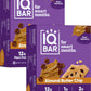 IQBAR Brain and Body Plant Protein Bars - Almond Butter Chip - 24-Count Low Carb - Gluten Free  High Fiber  Vegan Snacks - Low Sugar Meal Replacement