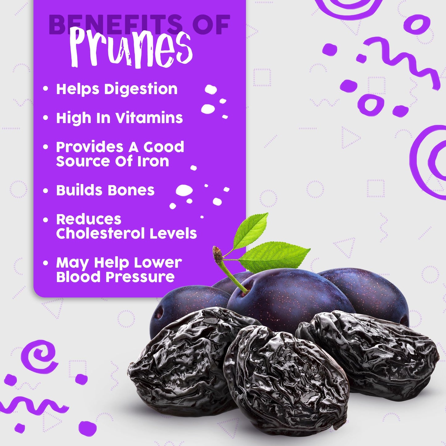 Dorrel Dark Chocolate Covered Dried Prunes - Nutritious And Sweet Snacks - Organic, Vegan - Natural Probiotic - Non-Gmo - Kosher