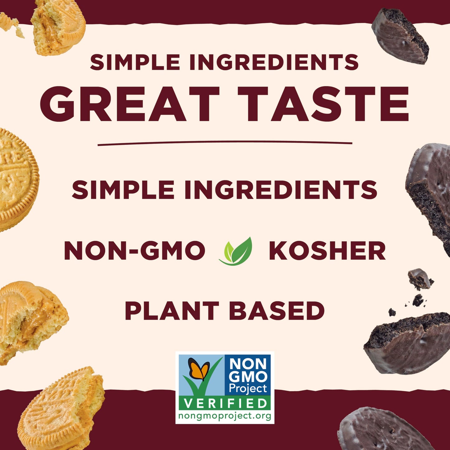 Back to Nature cookies, Non-gMO Fudge Striped Shortbread, 85 Ounce