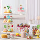Gyufise 32Pcs Cupcake Toppers Set - Summer Beach Theme, Multi-Color, Paper, Small Size for Baby Showers and Birthday Parties