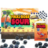 FINAL BOSS Halloween Sour Candy, Sour Blueberries, 10 Pack, Low Calorie Fruit Chews with Real Dried Fruit