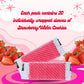 BOSS CLASS Strawberry Sugar Wafers - 20 Packs, 8.46oz Total, Crispy Cookies, 6.5x9.5x1.5 inches, Red