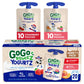 GoGo SqueeZ YogurtZ Variety Pack, Strawberry & Peach, 3 oz (Pack of 20), Gluten Free, Nut Free, BPA Free Pouches