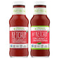 Primal Kitchen Organic Ketchup Variety Pack, Original Unsweetened And Spicy, No Cane Sugar Or Corn Syrup, 11.3 Ounces, Pack Of 2