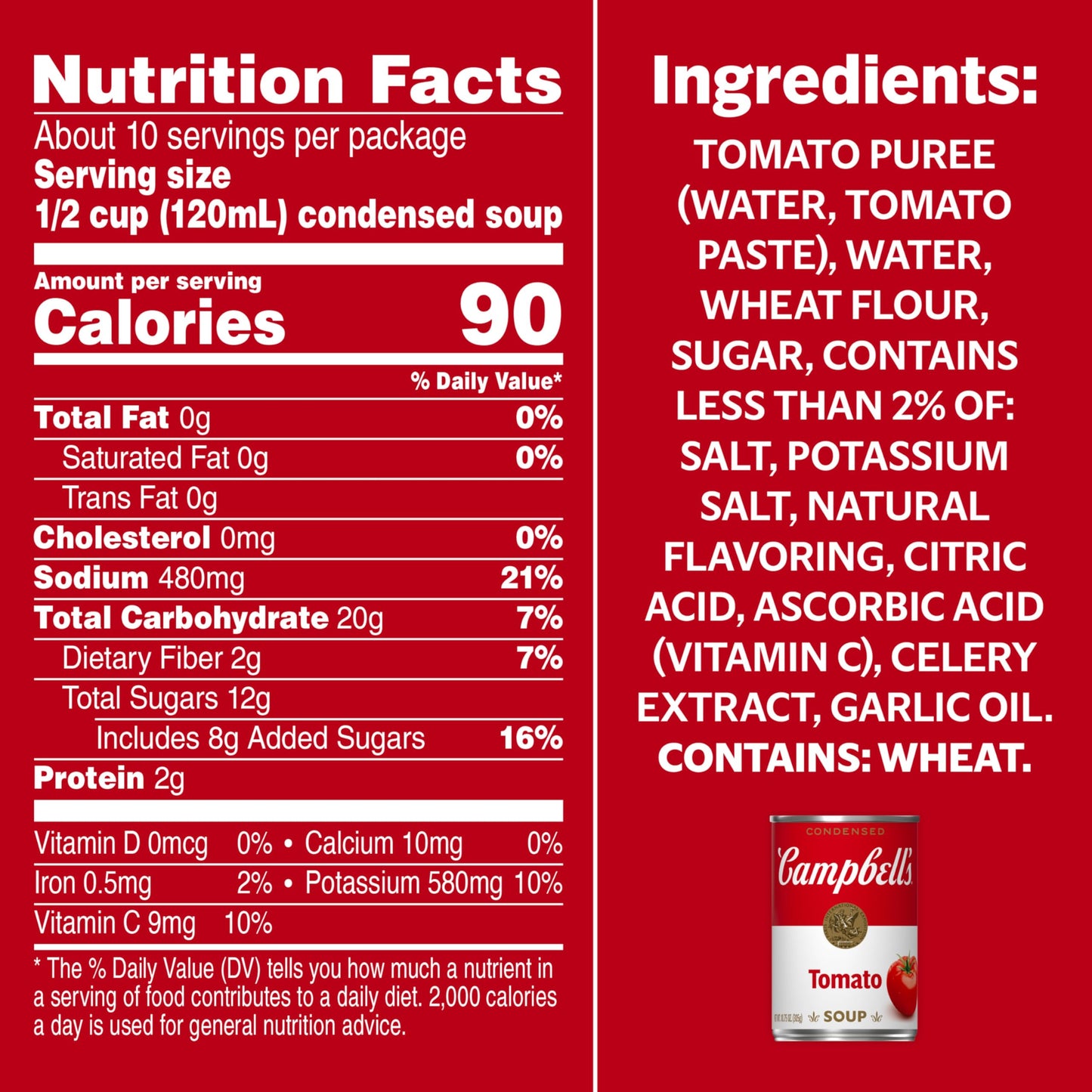 Campbells Condensed Tomato Soup, 10.75 oz Can, Pack of 4
