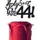 Happy 44th Birthday Cake Topper 44 Birthday Cake Toppers-Black Glitter, Funny 44th Cake Topper for Men,44 Cake Topper For Women,