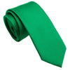 Zenxus Solid Skinny Ties For Men, 25 Inch Slim Emerald Green Necktie