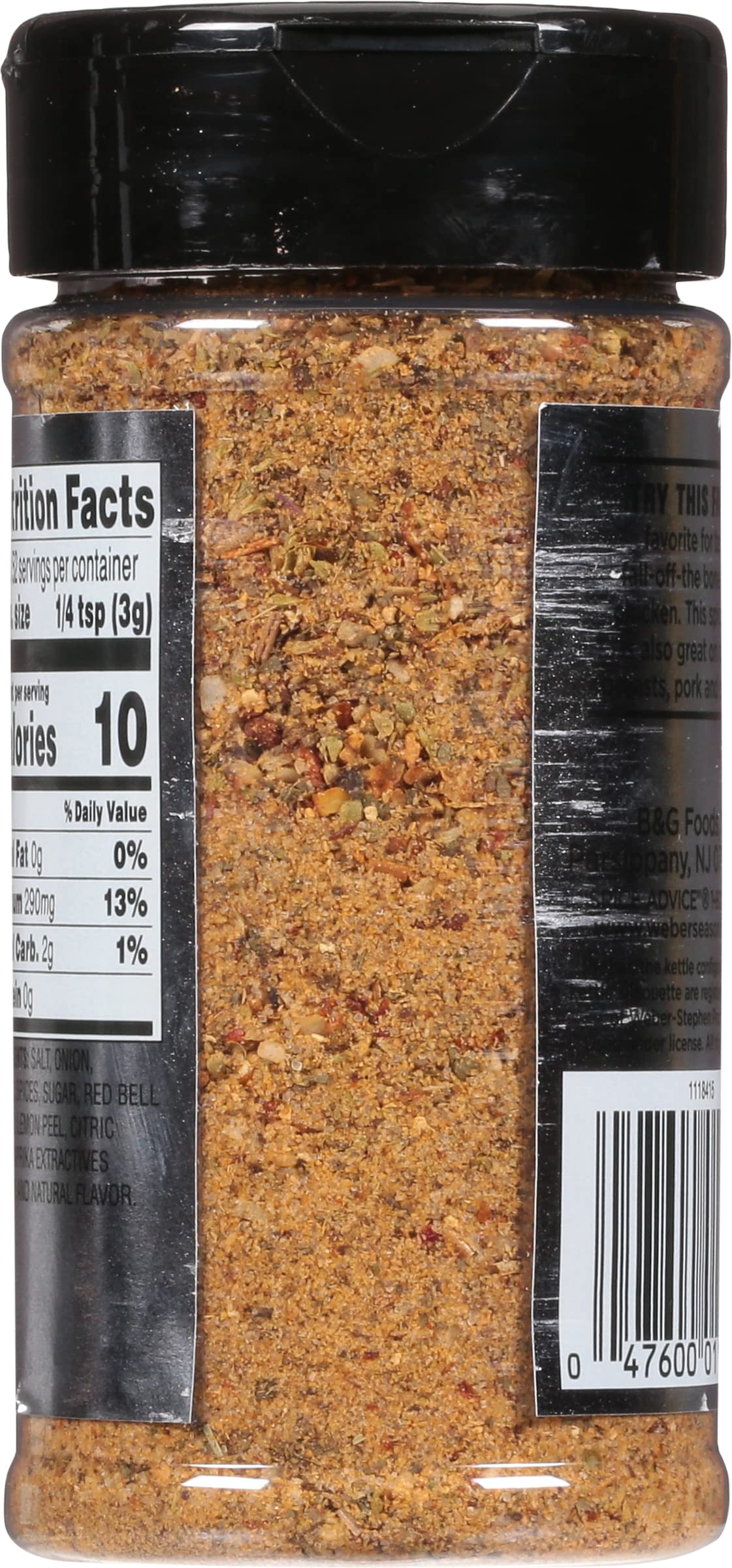 Weber malt-inspired Can Chicken Seasoning, 5.5 oz, Model 2011053, Ideal for Grilling