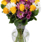 Benchmark Bouquets Life Is Good Flowers Yellow, Prime Delivery, Vase Included, Grower Direct Fresh Cut Flowers, Gift For Home D