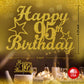 RokAPary 95 Birthday Cake Topper, Gold Glitter, Premium Acrylic, Sturdy Double-Sided, Made in USA