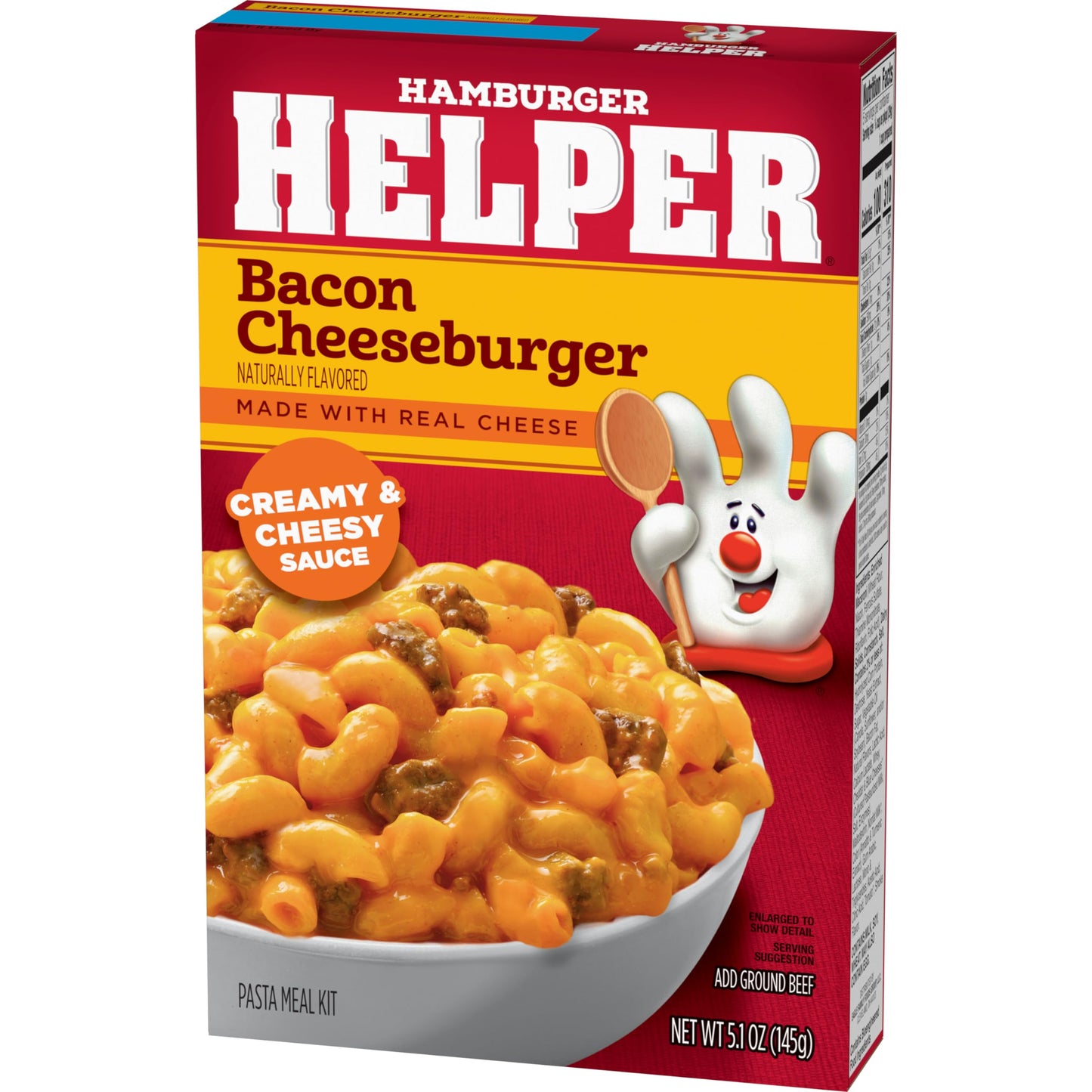 Hamburger Helper Bacon Cheeseburger, 5.1 Ounces, 12 Per Case