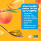 Simply Delish Plant Based Natural Peach Jel Dessert - 6 Pack - Zero Sugar, 0g Net Carbs, Gluten Free, Vegan, Diabetic & Allergen