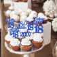 Rssta i 18th Birthday Cupcake Toppers, 24 Pack, Vintage 2007 Design, Blue