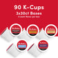 Tim Hortons Coffee Variety Pack, Single-Serve K-Cup Pods, 90ct Total, Compatible with Keurig, Red, 30 Count (Pack of 3)