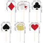 24 Pcs Board-Style Board-Style Theme Cupcake Toppers Glitter Board-Style Game Chips Player Las Vegas Board-Style Cupcake Picks For Las Vegas Board-Style Night Board-Style Theme Birthday Party Cake Decorations Supplies