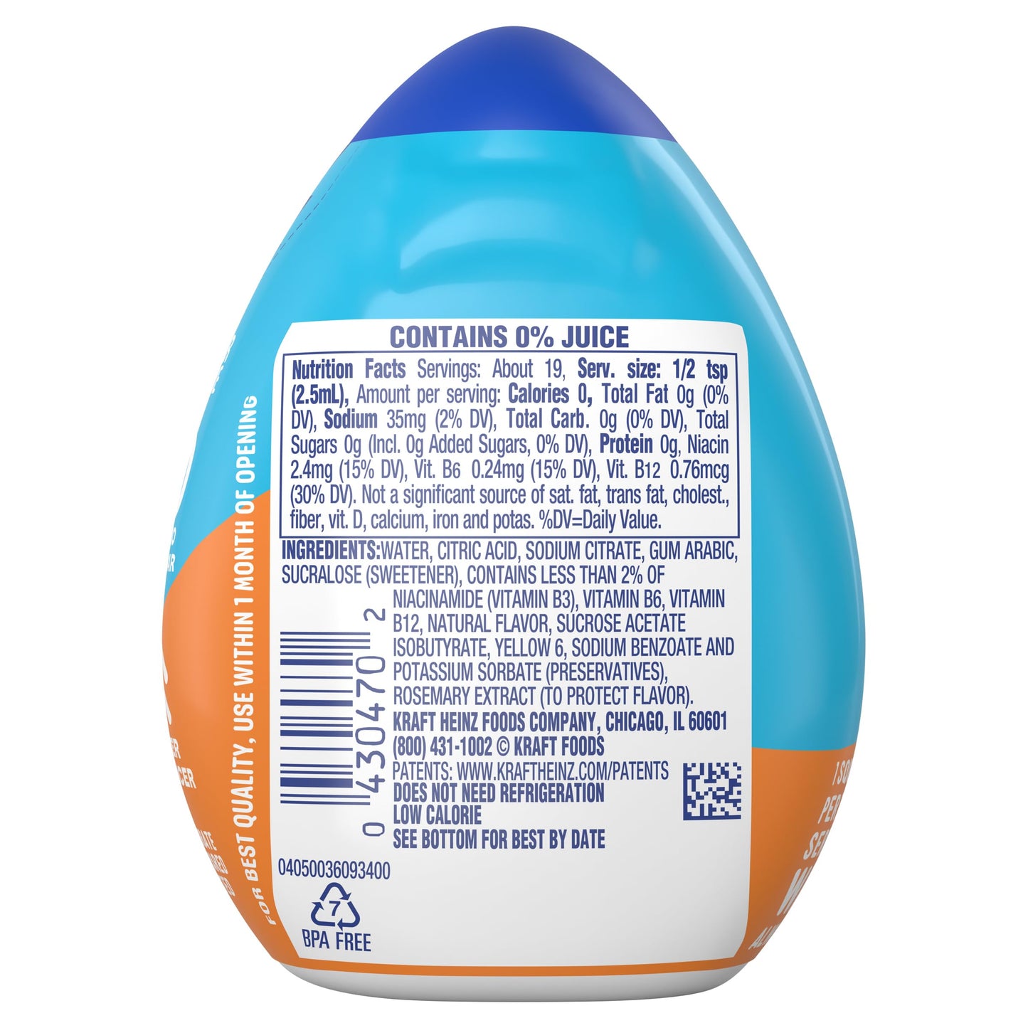 Mio Water Enhancement Variety Pack Includes 3 Orange Tangerine And 3 Sweet Tea 1.62 Fl Oz Each (Pack Of 6)