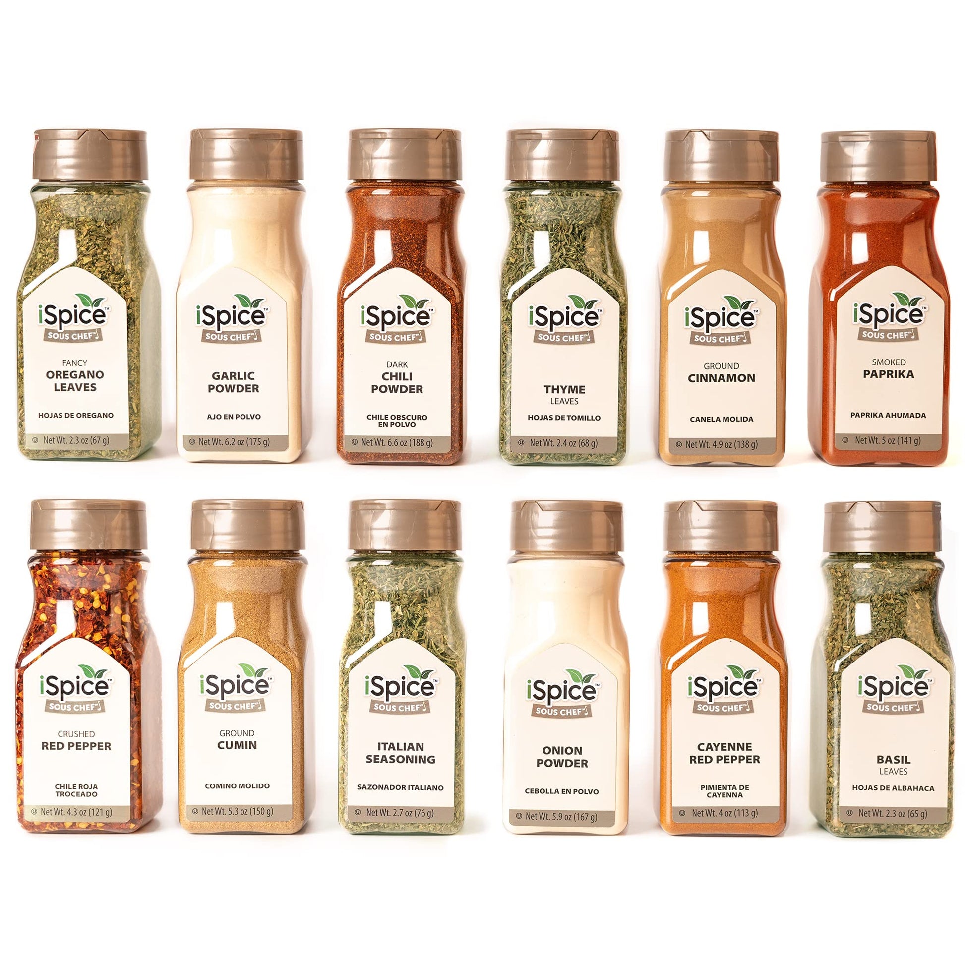 iSpice Starter Spice Set - Seasonings Variety Pack, 12 Pack, 4.33 Ounce