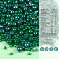 Cobakey Dark Green Sprinkles For Cake Decorations 3.52 Ounce Edible Pearl Sugar Sprinkles For Cupcake Toppers Wedding Party Vale