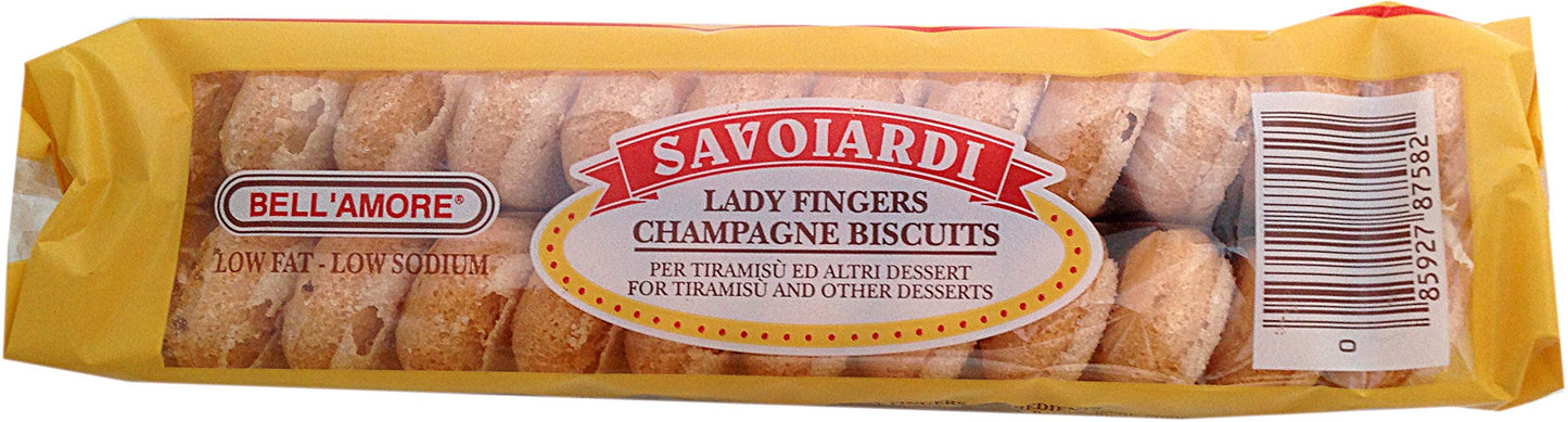 NewRang Savoiardi Lady Fingers Champagne Biscuits, 7 oz, Black