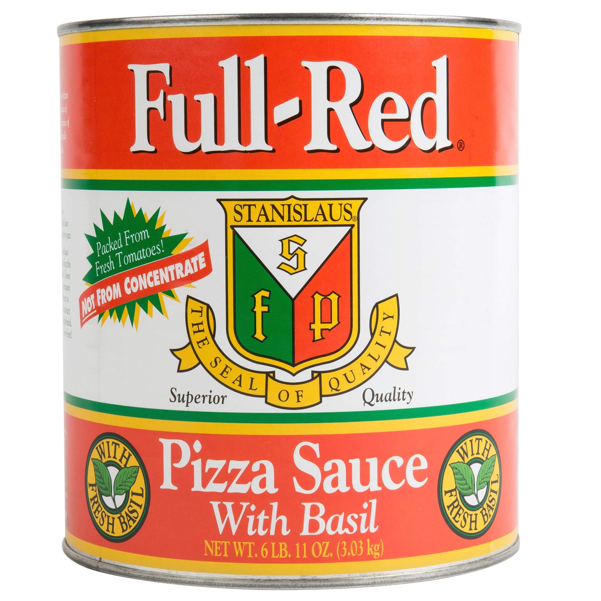 Full Red Pizza Sauce With Basil #10
