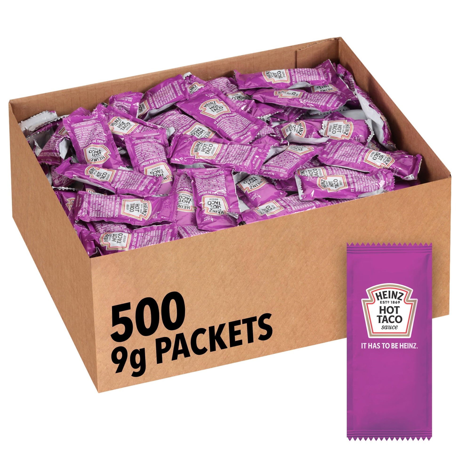 Heinz Taco Sauce Single Serve Packet (0.3 oz Packets, Pack of 500)