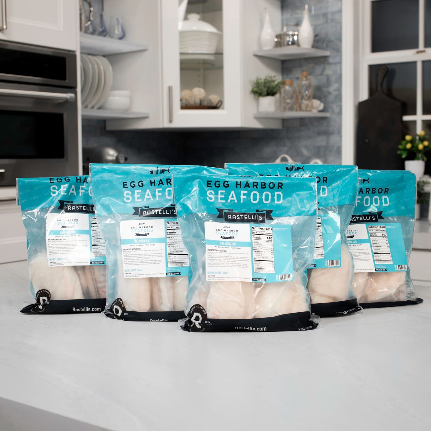 Rastelli'S Icelandic Cod Fillets (20 Ct) 6 Oz Portions, 7.5 Lbs. Total