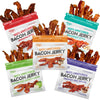 Bacon Jerky Variety Pack & Jerky Gift Basket for Men | Tender  Flavorful  Easy to Chew Craft Jerky w/up to 24g Protein Per Bag  Carnivore Diet  High Protein  Healthy Snack for mature-themeds (5 Bags)
