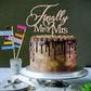 Finally Mr & Mrs Cake Topper,Wedding Anniversary Bridal Shower Party Decorations,Romantic Wedding Party Decorative Cake Toppers