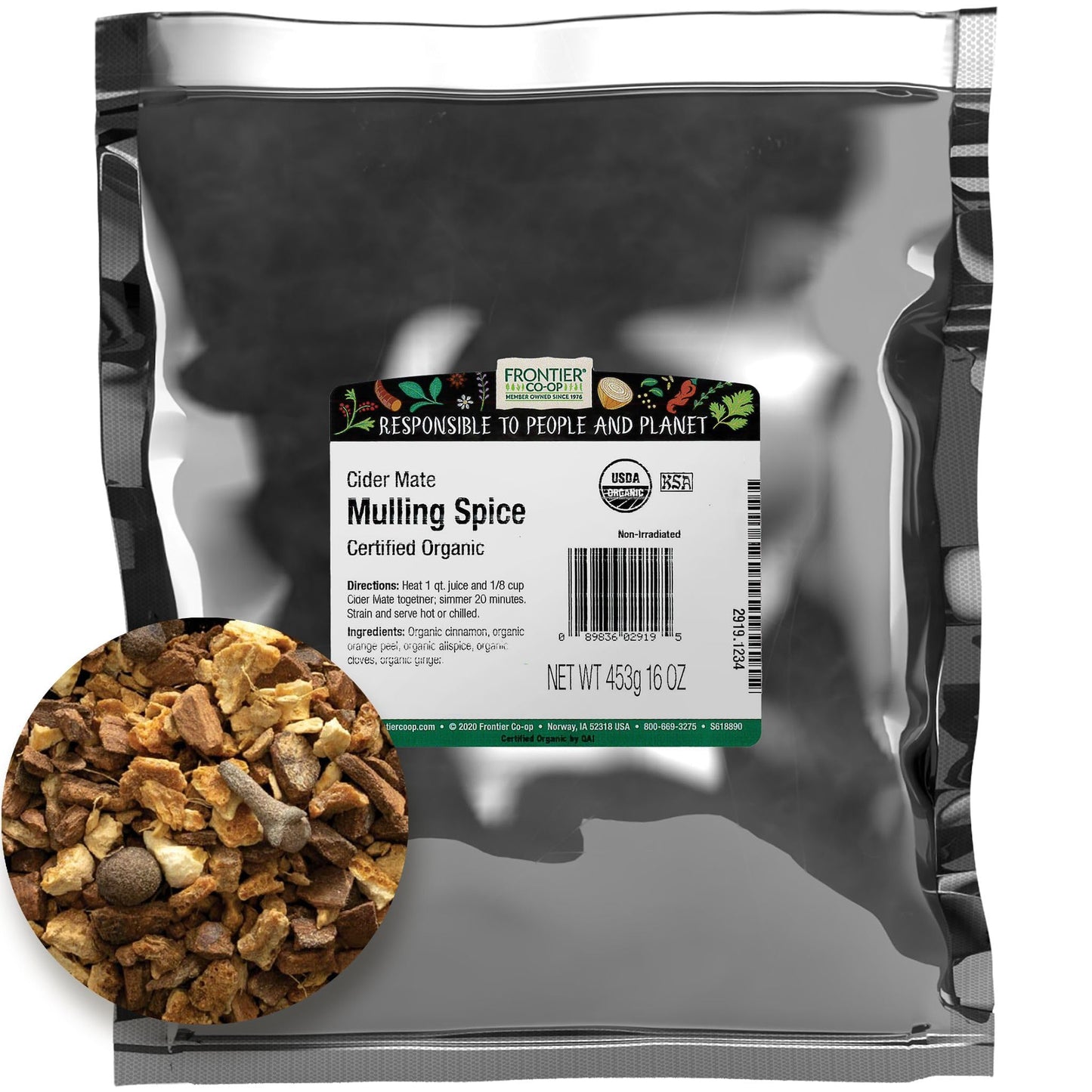 Frontier Co-op Organic Cider Mate Mulling Spice 1lb