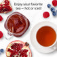 The Republic of Tea HiCAF Pom-Berry Black Tea, 250 Tea Bags, High Caffeine Pomegranate Blueberry Flavor