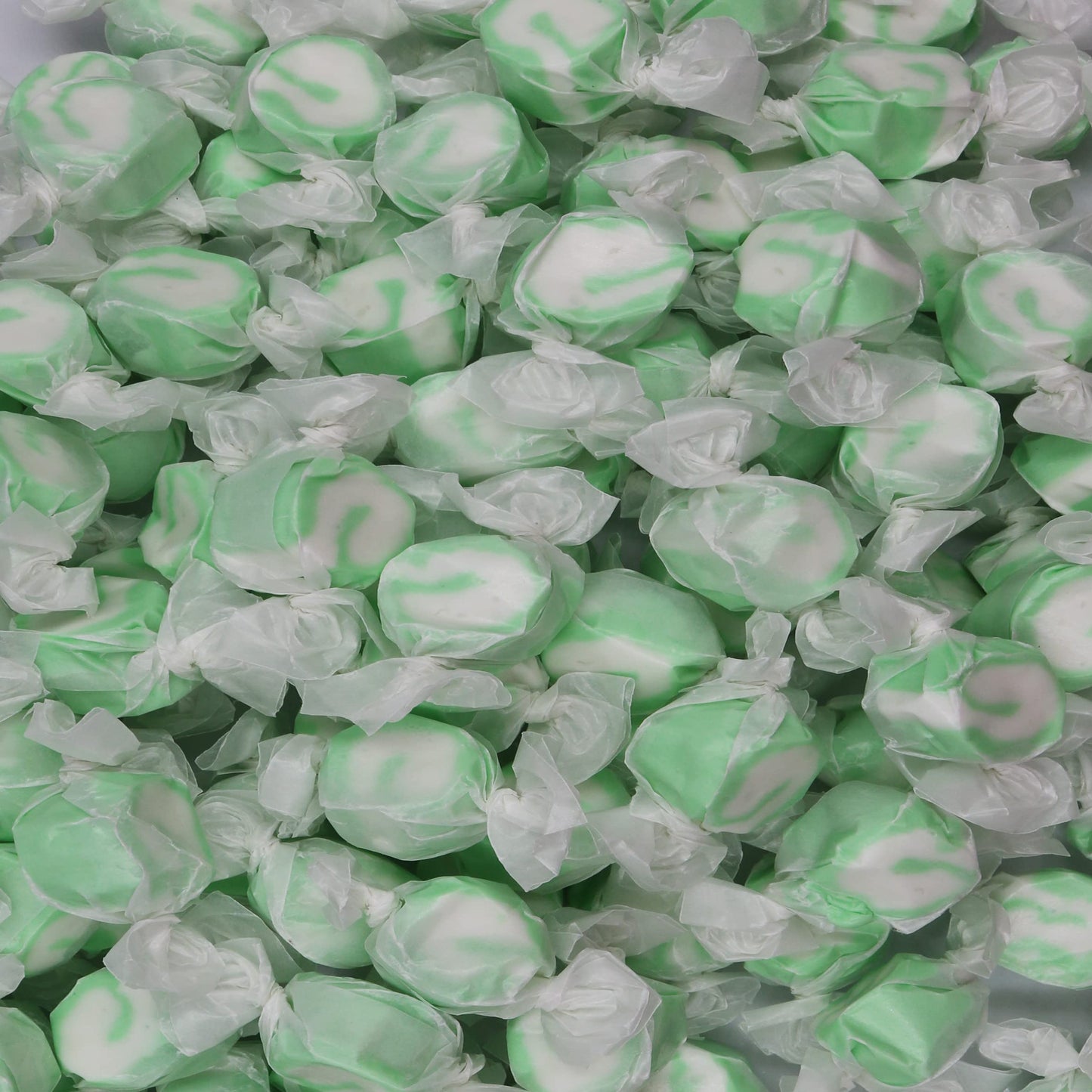 Gourmet Soft And Chewy Salt Water Taffy Candies - Individually Wrapped - Bulk Bags (Spearmint, 2 Pound (Pack Of 1))