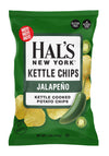 Hal's New York Kettle Cooked Potato Chips, Gluten Free, Jalapeno, 5 oz Bag (Pack of 3)