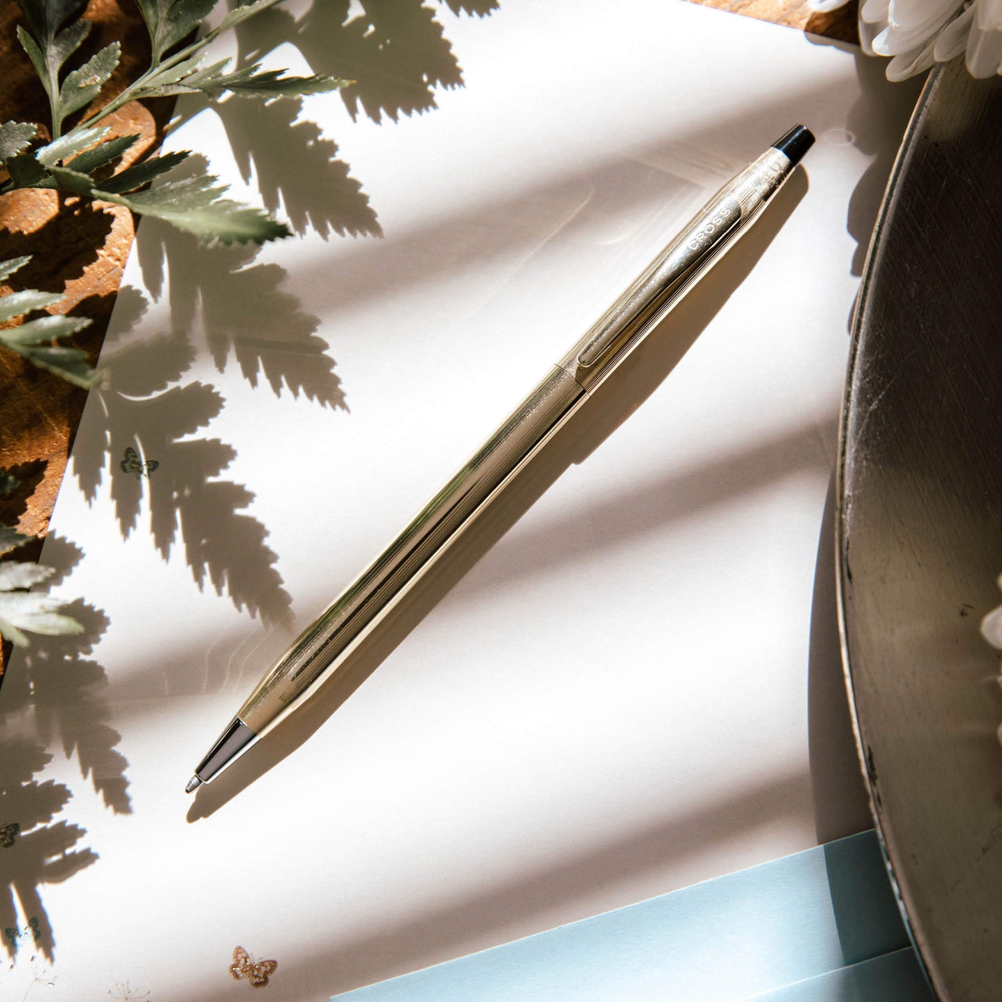 Cross Classic Century Refillable Fountain Pen, Medium Nib, Includes Premium Gift Box - Sea Foam Pearlescent Lacquer