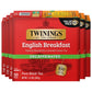 Twinings Decaffeinated English Breakfast Black Tea Bags, 50 Count (Pack of 6), Flavourful, Robust, Enjoy Hot or Iced, 300 Teabag