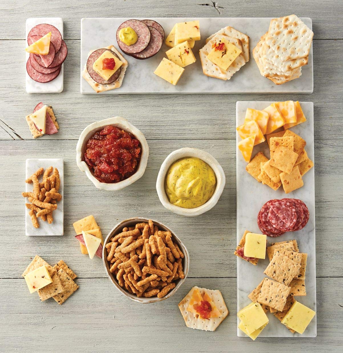 Harry & David Deluxe Meat & Cheese Gift Box, Gourmet Sausage, Assorted Cheeses,  Ers & Mixed Nuts, Charcuterie Board Gift Basket For Cheese Lovers, Meat And Cheese Gift Basket For All Occasions