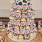 24 Pcs Cow Cupcake Toppers Farm Animal Birthday Cupcake Picks For Cow Theme Baby Shower Kids Boys Girls Birthday Party Cake Deco