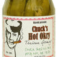Conscious Choice Foods Chuck’s Hot Okra - Gourmet Spicy Okra with Garlic & Habanero - 1 Pint Jar