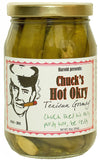 Conscious Choice Foods Chuck’s Hot Okra - Gourmet Spicy Okra with Garlic & Habanero - 1 Pint Jar