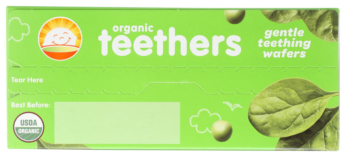 Happy Baby, Baby Food Teether Pea Spinach Organic 0.14 Ounce (Pack Of 12)