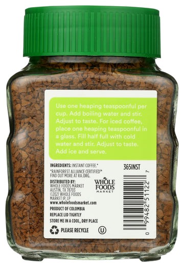 365 by Whole Foods Market Decaf Instant Coffee Dark Vienna Roast 3.5 Ounce
