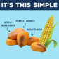 LOVE CORN Sea Salt 4oz x 1 bag - Delicious Crunchy Corn - Healthy Family Snacks - Gluten Free, Kosher, NON-GMO - Alternative for