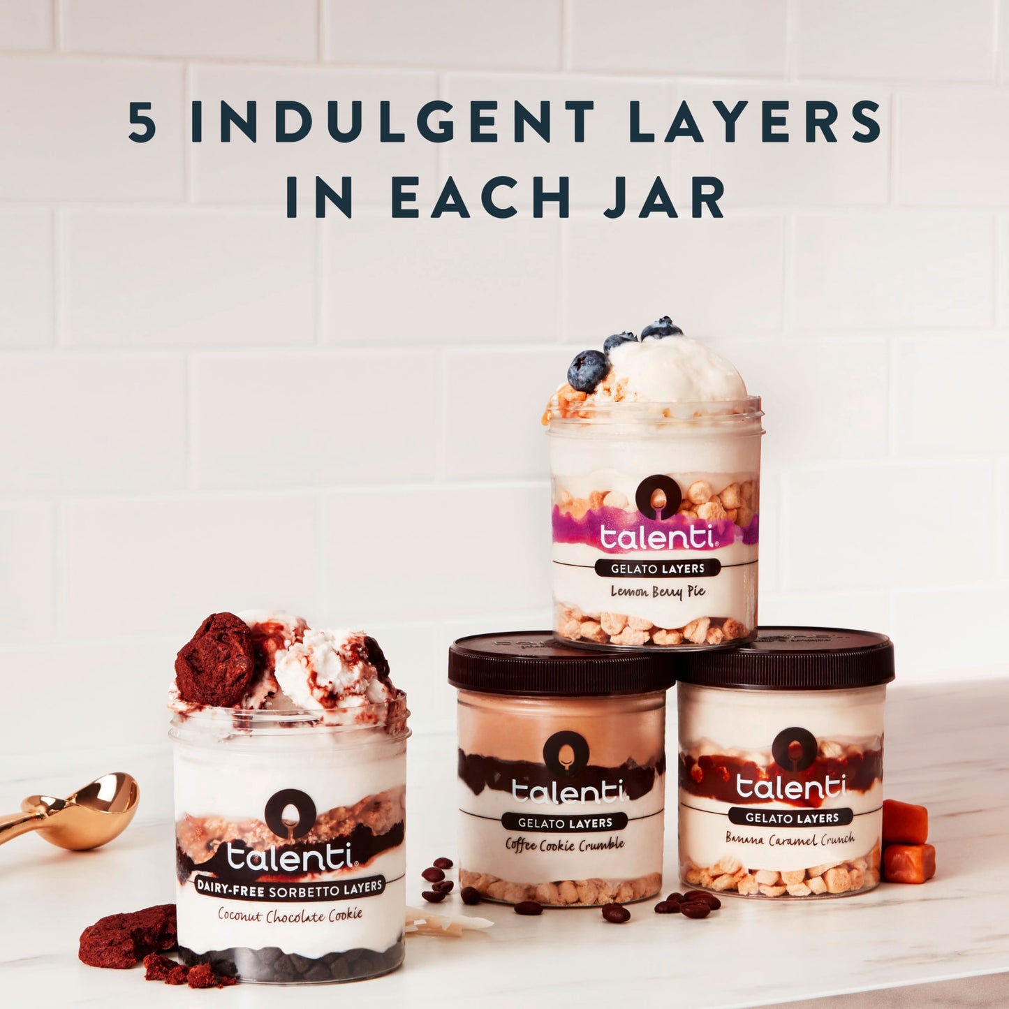 Talenti Gelato Layers For a Delicious Frozen Dessert Salted Caramel Truffle Made With Non-GMO Ingredients 323.1 g